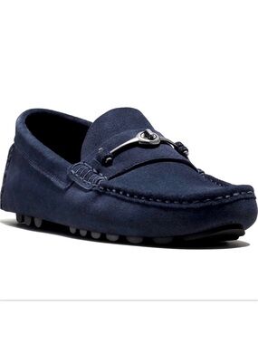 Coach Crosby Driver women’s Navy Suede Bit Loafers
